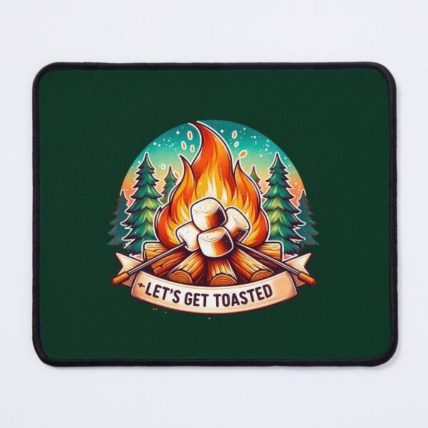 Item preview, Let’s Get Toasted – Fun Campfire & Marshmallow Design for T-Shirts, Mugs, Stickers & More designed and sold by artedigital99.