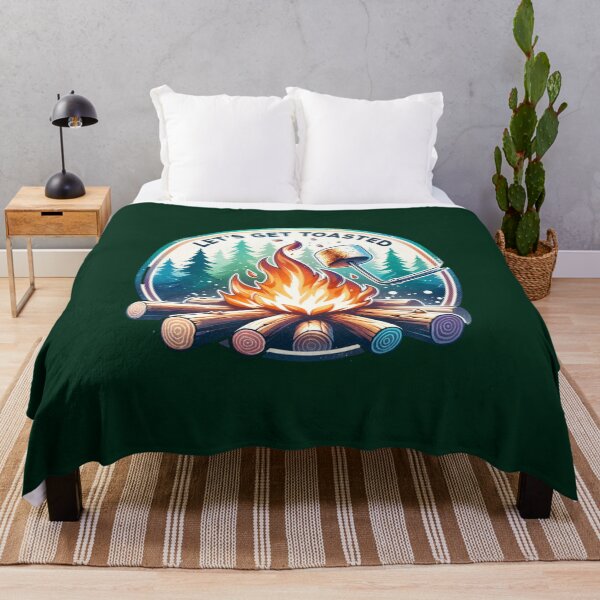 Item preview, Let’s Get Toasted – Fun Campfire & Marshmallow Design for T-Shirts, Mugs, Stickers & More designed and sold by artedigital99.