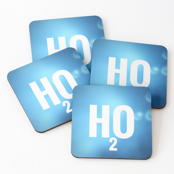 Item preview, background with text, water H2O word on blue water gradient background, chemical formula  designed and sold by pipikijung.