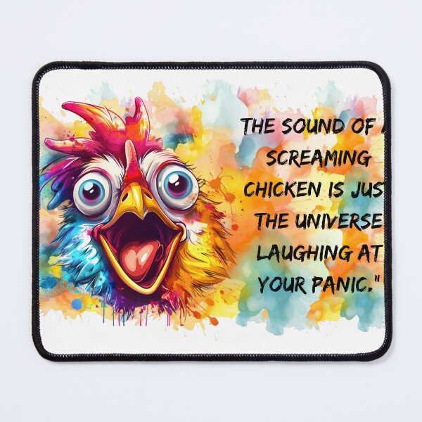 Item preview, Quote of the Day - Don't Panic Screaming Chicken designed and sold by myartisanco.