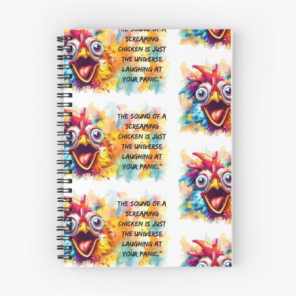 Item preview, Quote of the Day - Don't Panic Screaming Chicken  designed and sold by myartisanco.