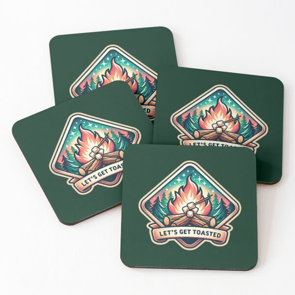 Item preview, Let’s Get Toasted – Fun Campfire & Marshmallow Design for T-Shirts, Mugs, Stickers & More designed and sold by artedigital99.