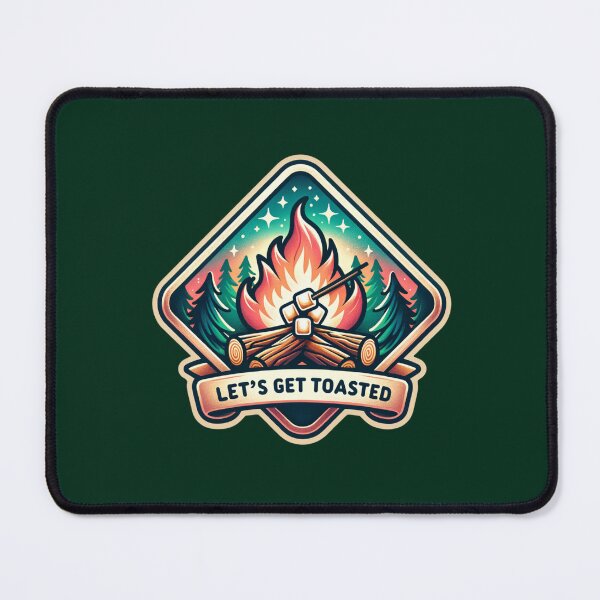 Item preview, Let’s Get Toasted – Fun Campfire & Marshmallow Design for T-Shirts, Mugs, Stickers & More designed and sold by artedigital99.