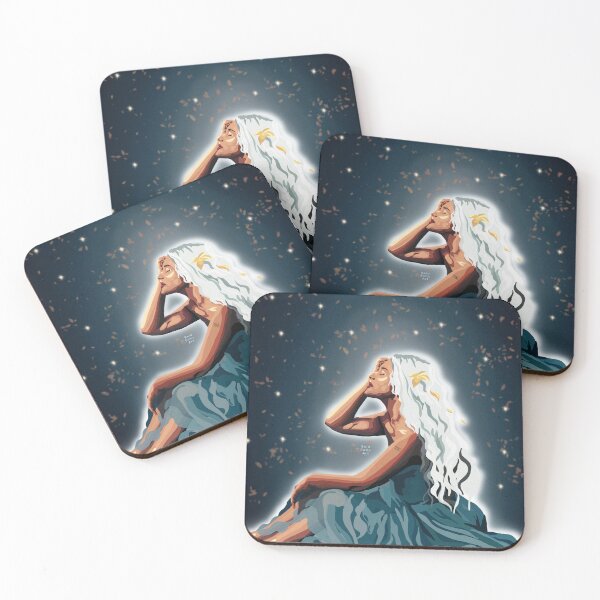 Item preview, Aquarius White Hair Woman Art designed and sold by snidentic.