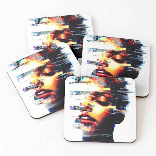 Item preview, Fragmented Digital Identity: Glitched Face Art designed and sold by Studio Axis.