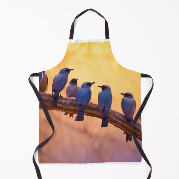 Item preview, Group of African starlings on tree at sunrise - Nature photo designed and sold by TheArtistOf2022.