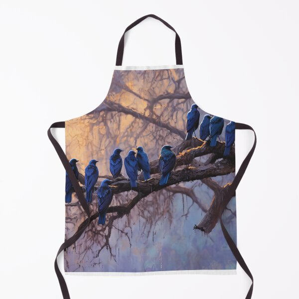 Item preview, Group of African starlings on tree at sunrise - Nature photo 2 designed and sold by TheArtistOf2022.