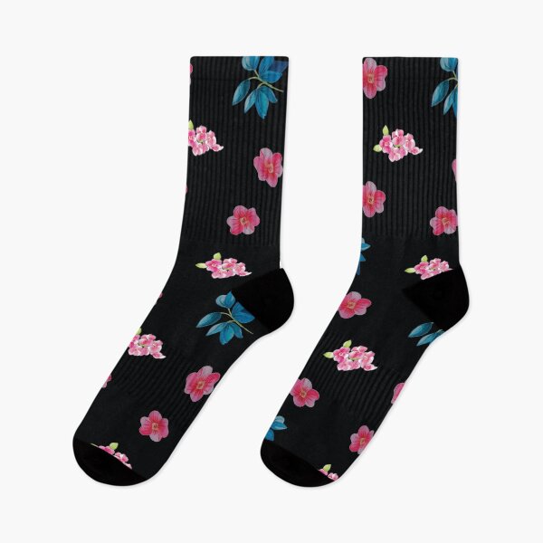Item preview, Small Flowers on Black Background designed and sold by GENEST-V.