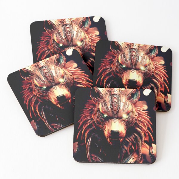 Item preview, Postmodern Wolf in red. designed and sold by BAR DEC.