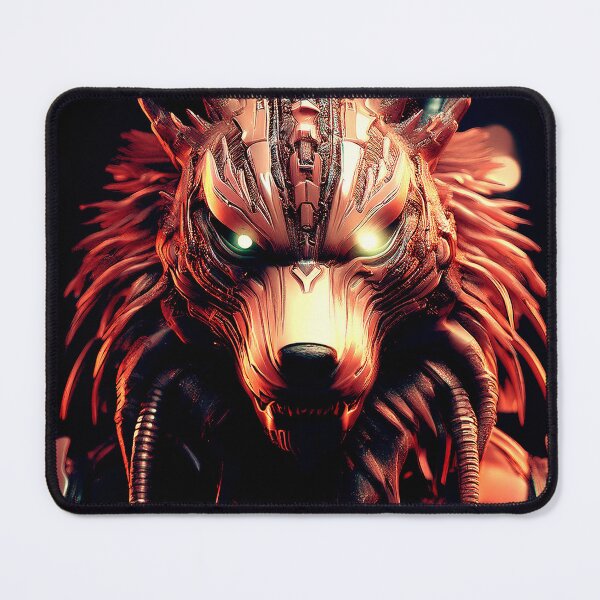 Item preview, Postmodern Wolf in red. designed and sold by BAR DEC.