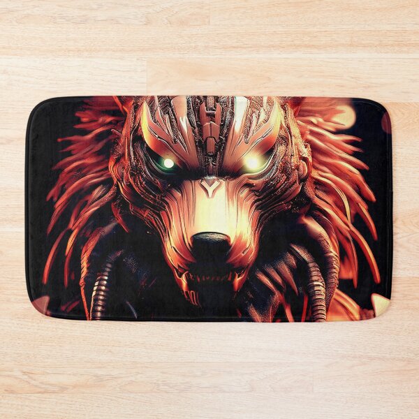 Item preview, Postmodern Wolf in red. designed and sold by BAR DEC.