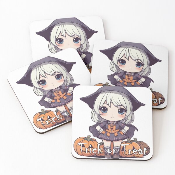 Item preview, Trick or Treat Anime Chibi Girl. designed and sold by KnottyToons.