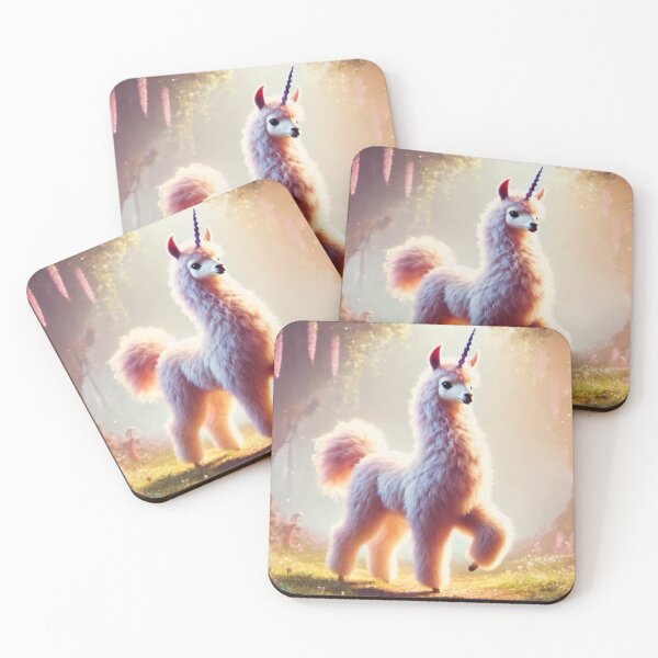 Item preview, Enchanted Unicorn Llama Hybrid Fantasy Art designed and sold by FantasyHybrids.