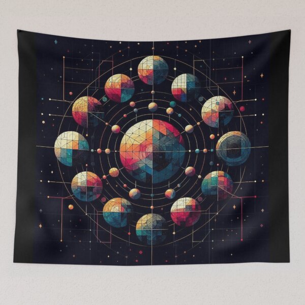 Item preview, Geometric planetary alignment design designed and sold by Dominika Farkašová.
