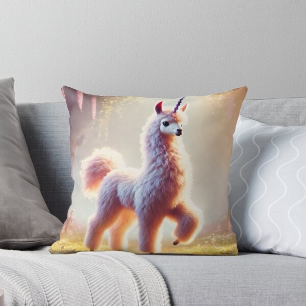 Item preview, Enchanted Unicorn Llama Hybrid Fantasy Art designed and sold by FantasyHybrids.