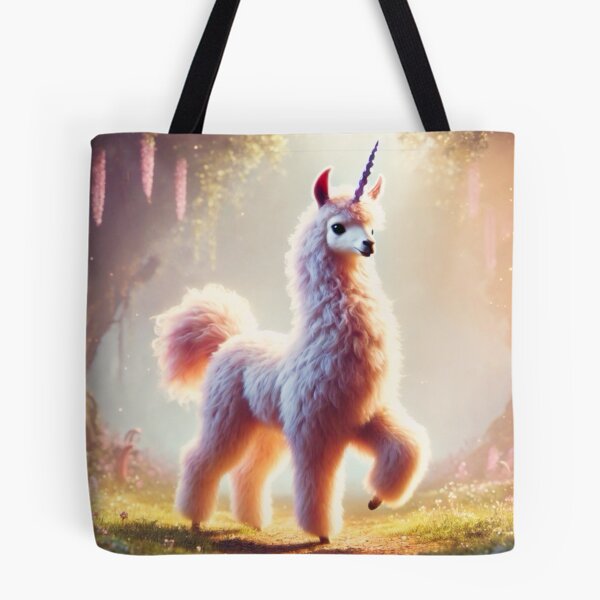 Item preview, Enchanted Unicorn Llama Hybrid Fantasy Art designed and sold by FantasyHybrids.