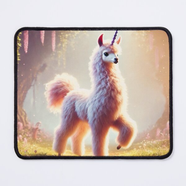 Item preview, Enchanted Unicorn Llama Hybrid Fantasy Art designed and sold by FantasyHybrids.