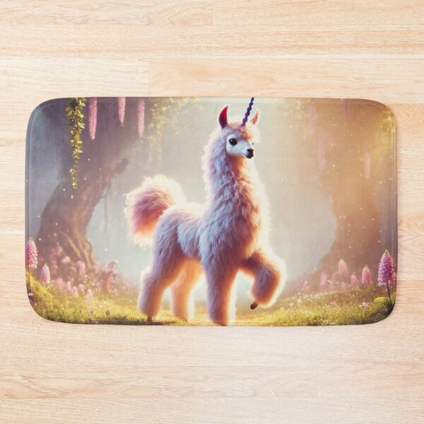Item preview, Enchanted Unicorn Llama Hybrid Fantasy Art designed and sold by FantasyHybrids.