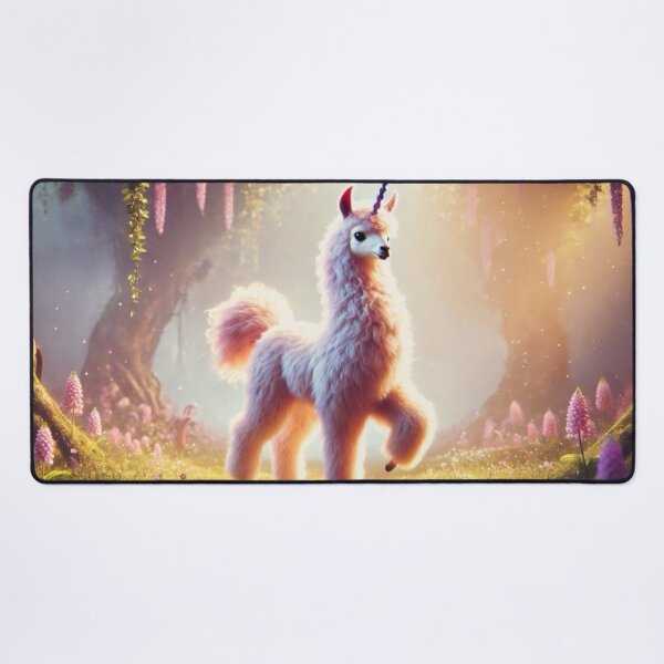 Item preview, Enchanted Unicorn Llama Hybrid Fantasy Art designed and sold by FantasyHybrids.