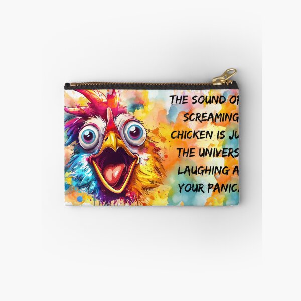 Item preview, Quote of the Day - Don't Panic Screaming Chicken  designed and sold by myartisanco.