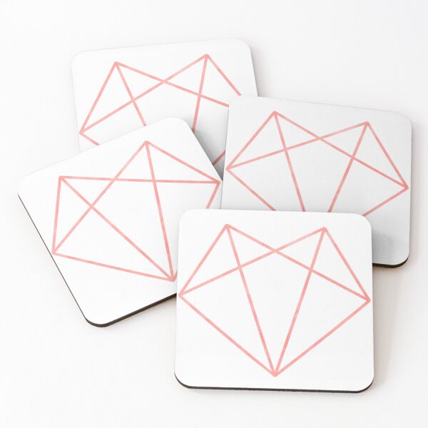 Item preview, Origami Heart, Pink Heart, Geometric Heart designed and sold by Spike The Punch Design Co..