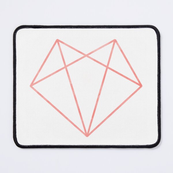 Item preview, Origami Heart, Pink Heart, Geometric Heart designed and sold by Spike The Punch Design Co..