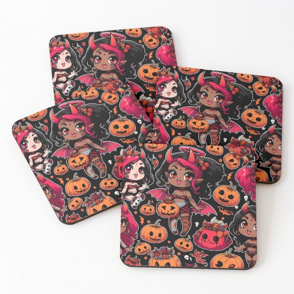 Item preview, Kawaii Halloween chibi pattern 36.0 designed and sold by StickyGuys.