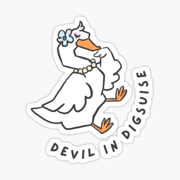 Aperçu de l'œuvre Oie idiote avec un couteau créée et vendue par neontigerrr.