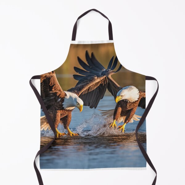 Item preview, Two eagles hunting fish in lake - Nature photo designed and sold by TheArtistOf2022.