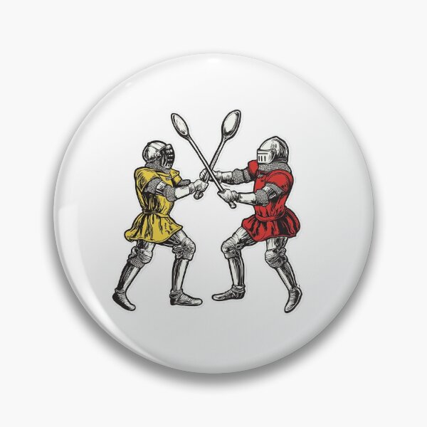 Item preview, Cartoon Silly Knight Dueling With Spoons designed and sold by FireRanger20.