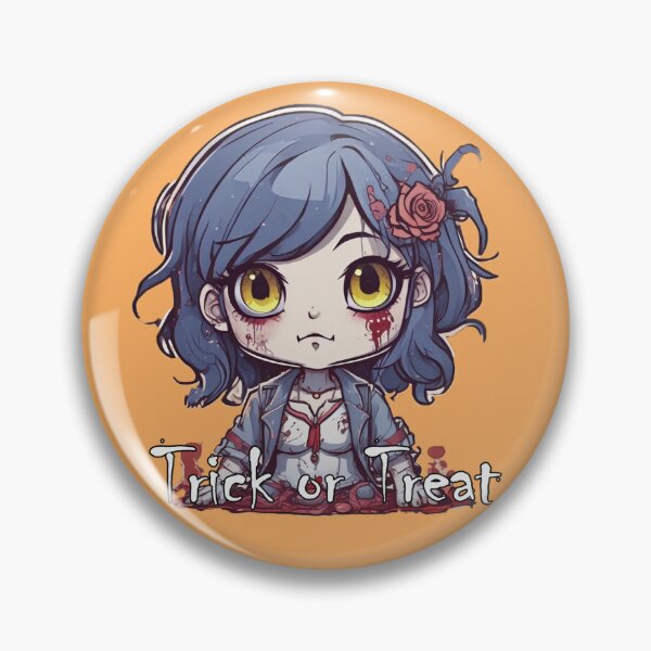 Item preview, Copy of Trick or Treat Anime Chibi Girl. designed and sold by KnottyToons.