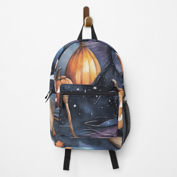 Item preview, Full moon and witch with pumpkins. designed and sold by MagelliShop.