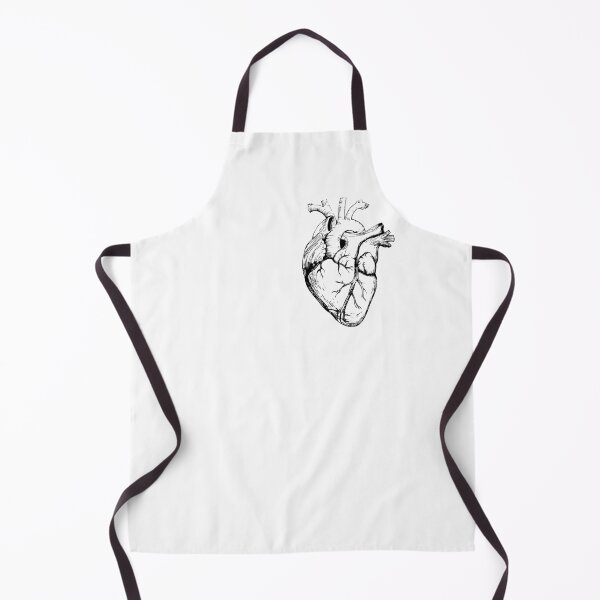 Item preview, Black and White Anatomy Heart designed and sold by LineArtForYou.