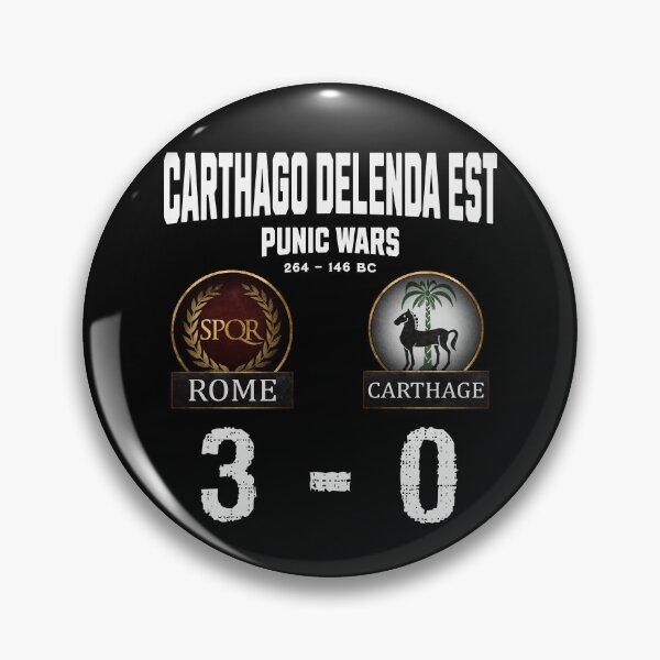 Item preview, Carthago Delenda Est Punic Wars Rome vs Carthage designed and sold by Agema Apparel.