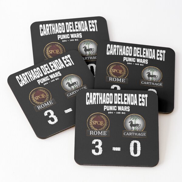 Item preview, Carthago Delenda Est Punic Wars Rome vs Carthage designed and sold by Agema Apparel.
