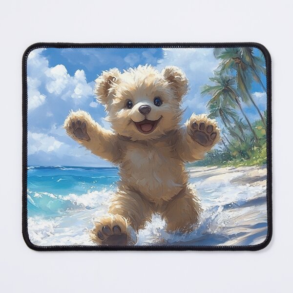 Item preview, Teddy bear enjoying the beach designed and sold by Osintown.
