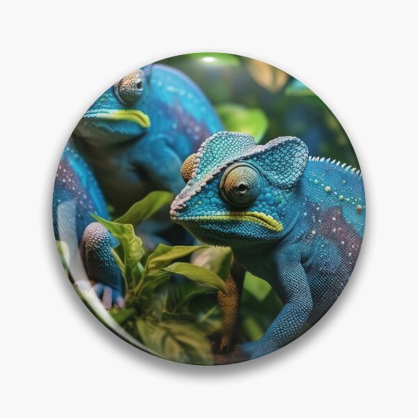 Item preview, Chameleons in forest closeup - Nature photo designed and sold by TheArtistOf2022.