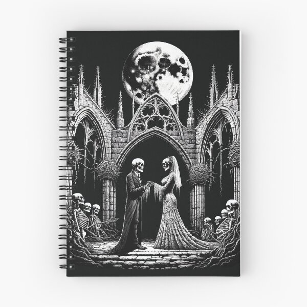 Item preview, Skeletons in love on Halloween night. designed and sold by MagelliShop.