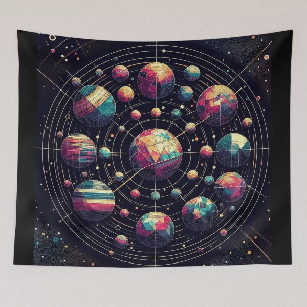 Item preview, abstract solar system art designed and sold by Dominika Farkašová.