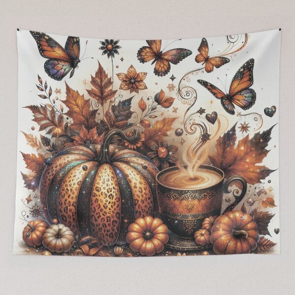 Item preview, Pumpkins and butterflies. designed and sold by MagelliShop.