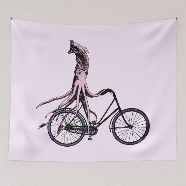 Item preview, Squid on a bike designed and sold by typicalartguy.