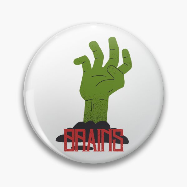 Item preview, Zombie Hand Brains | Horror Typography Design for Halloween designed and sold by TrueMotion.