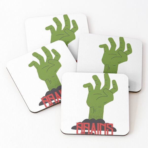 Item preview, Zombie Hand Brains | Horror Typography Design for Halloween designed and sold by TrueMotion.