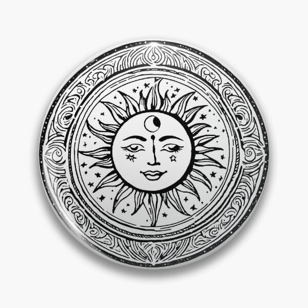 Item preview, The Wheel of the Sun Line Drawing designed and sold by GeoSketchWear.
