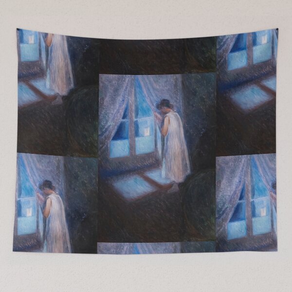 Item preview, Edvard Munch Girl Looking out the Window  designed and sold by TeeARTHY.