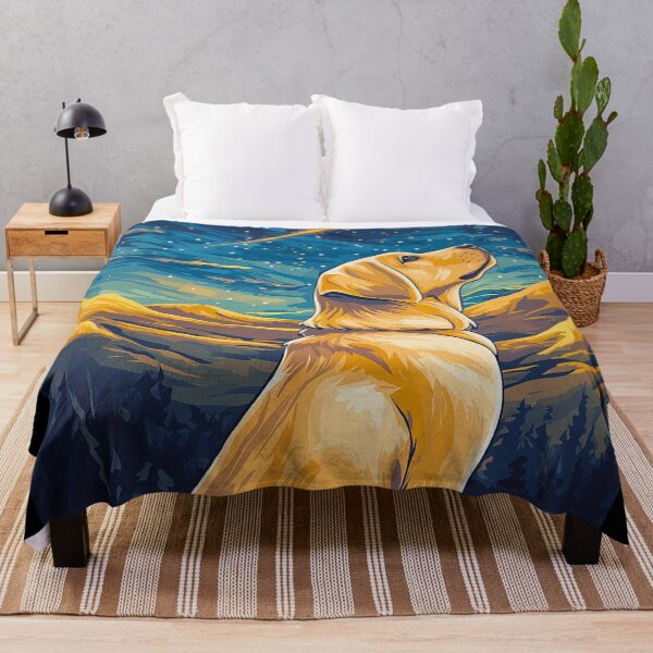 Item preview, Yellow Lab Puppy: Dreams, Comet, Stars, Mountain Scene designed and sold by Fantasy Masterpiece.