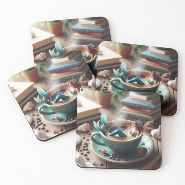 Item preview, Mermaid in a Coffee Cup designed and sold by Dominika Farkašová.