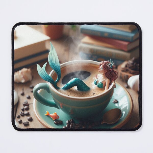 Item preview, Mermaid in a Coffee Cup designed and sold by Dominika Farkašová.