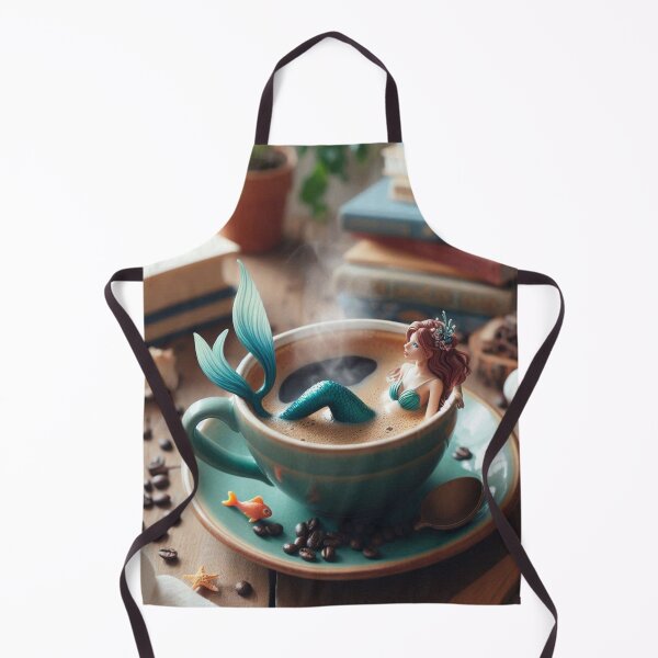 Item preview, Mermaid in a Coffee Cup designed and sold by Dominika Farkašová.