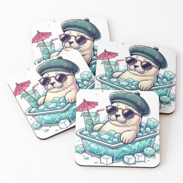 Item preview, Chill Newsboy Seal designed and sold by MaximumCutewaii.